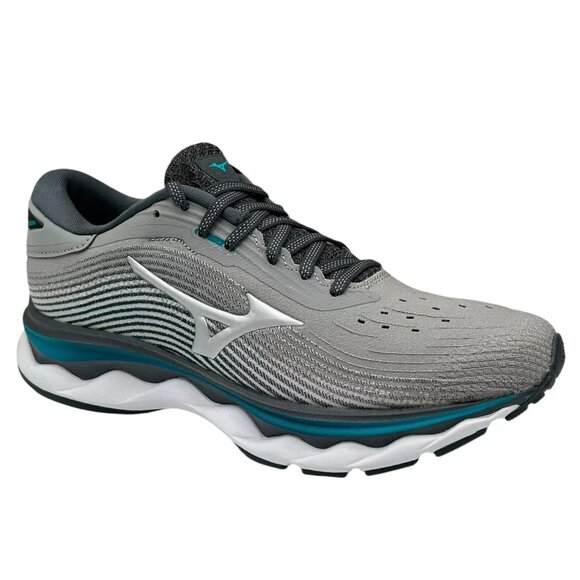 Mizuno Wave Sky 5 Women's Running Shoes Size 8 Gray/Aqua Removable Insoles - Picture 15 of 15